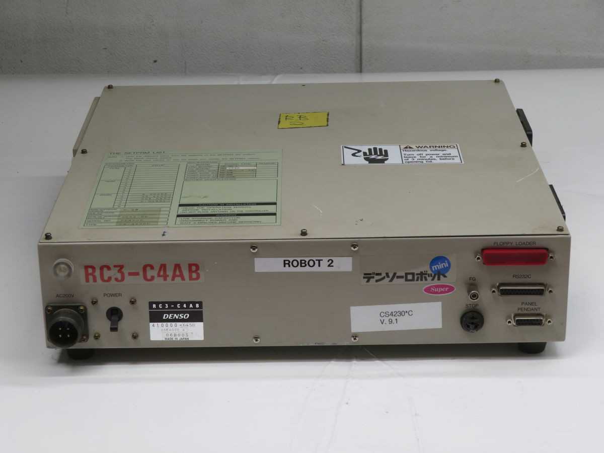 DENSO RC3-C4AB 410000-6450 ROBOT CONTROLLER T262967 - ROBOT CONTROLLERS