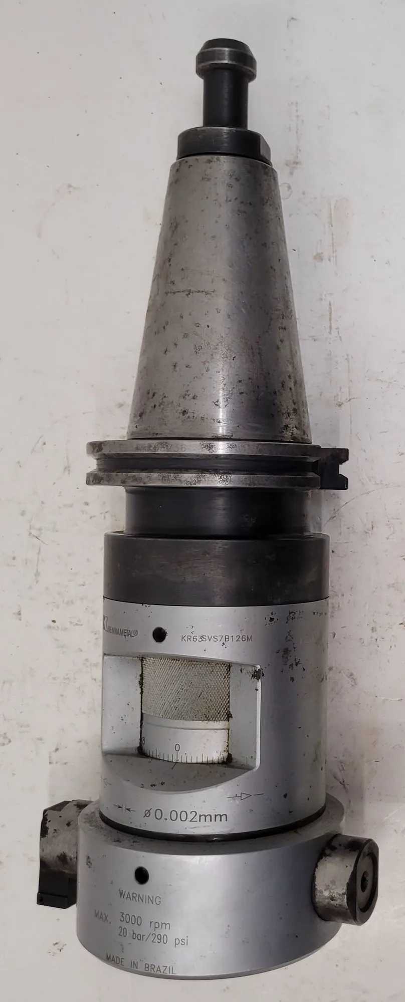 KENNAMETAL KR63SVS7B126M ROMICRON FINE BORING HEAD W/ CAT 50 HOLDER, 138-161MM RANGE - MACHINING TOOLING & PARTS