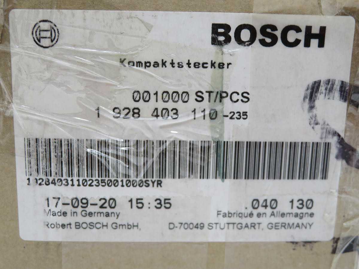 Lot of 975 Bosch 1928403110 3 Way Female Compact Connector 1 - ELECTRICAL COMPONENTS