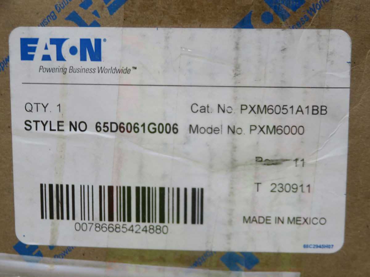 EATON PXM6051A1BB POWER QUALITY METER, 690V MAX V, 0.2 ACCURACY, 4GB STORAGE, 63RD HARMONIC - AUTOMATION & CONTROLS