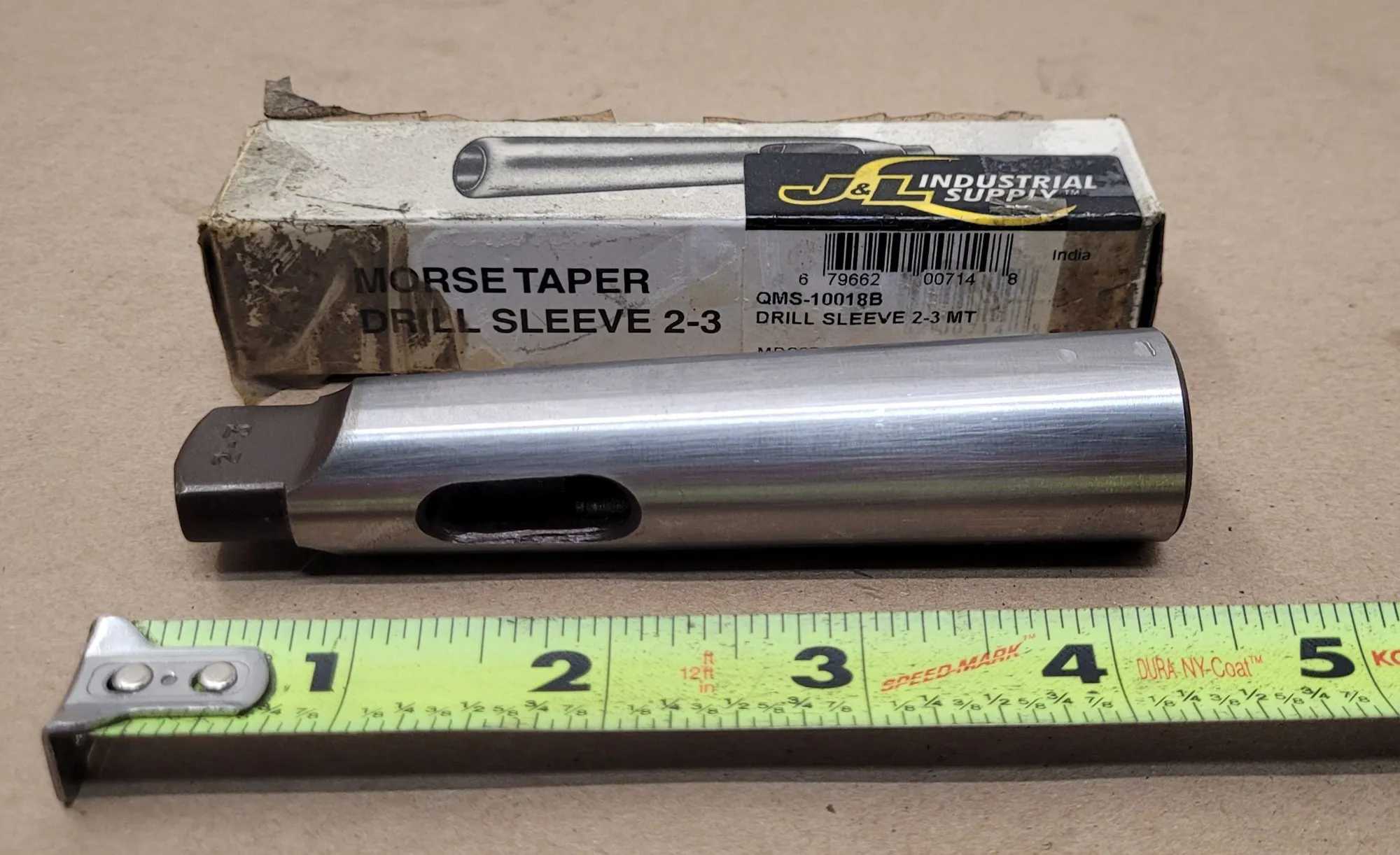 J&L INDUSTRIAL SUPPLY QMS-10018B DRILL SLEEVE, SIZE 2-3 MT - MACHINE TOOLING