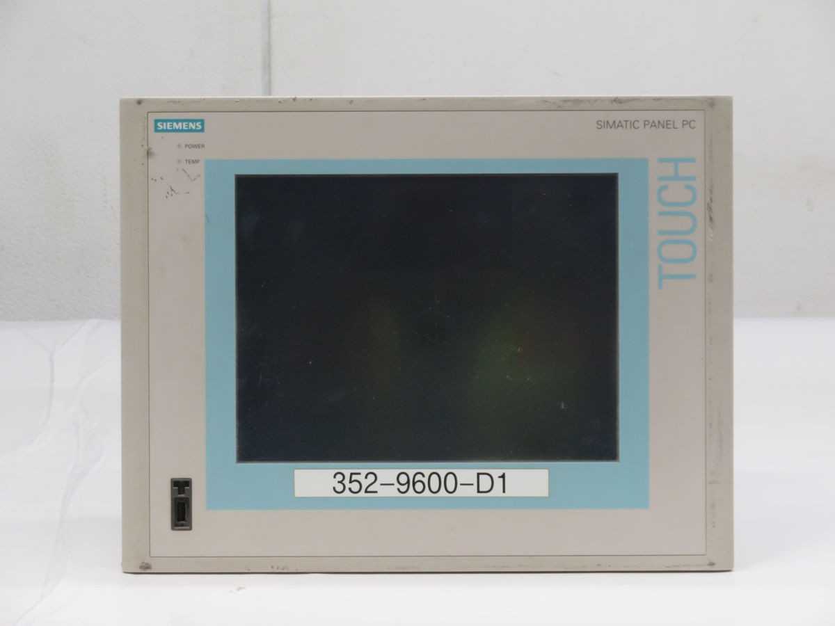 SIEMENS 6AV7722-1AC10-0AD0 CONTROL PANELS INTERFACES, 12 TFT TS 800X600 RES, 128 MB RAM - HMIS & DISPLAYS
