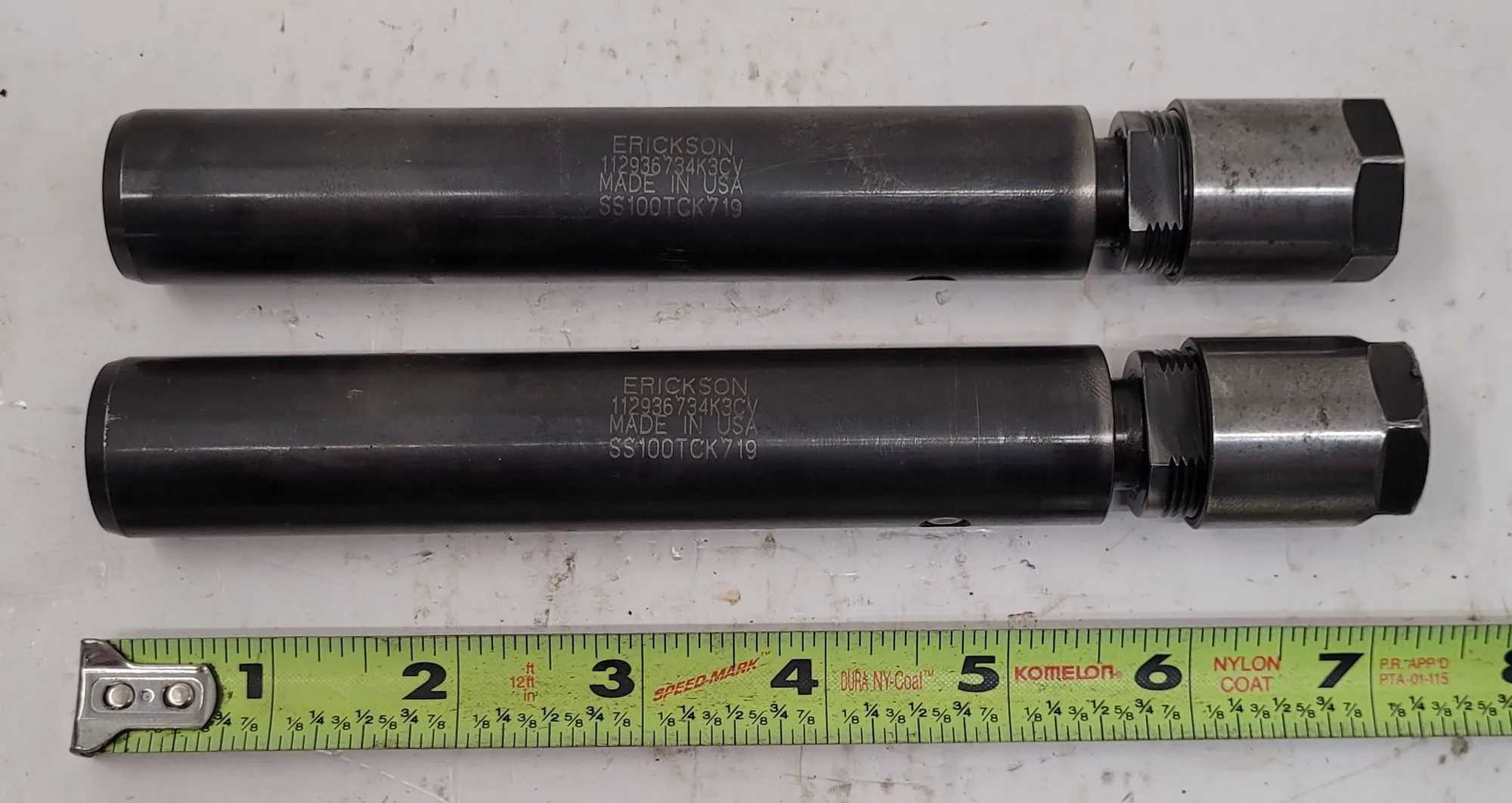 Kennametal Erickson Collet Chuck Extension, 7-1/8" OAL, 1" Body Dia, .70" Bore Dia - MACHINING ACCESSORIES & TOOLING
