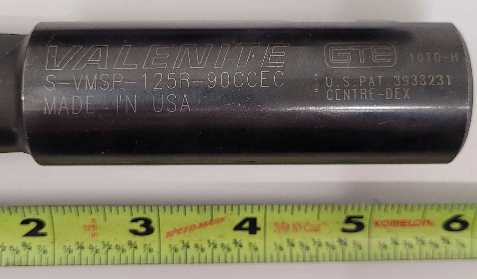 WALTER VALENITE S-VMSP-125R-90CCEC INDEXABLE MILLING CUTTER 1.2" D. X 2" L. - SET OF 2 - MACHINING TOOLING & PARTS