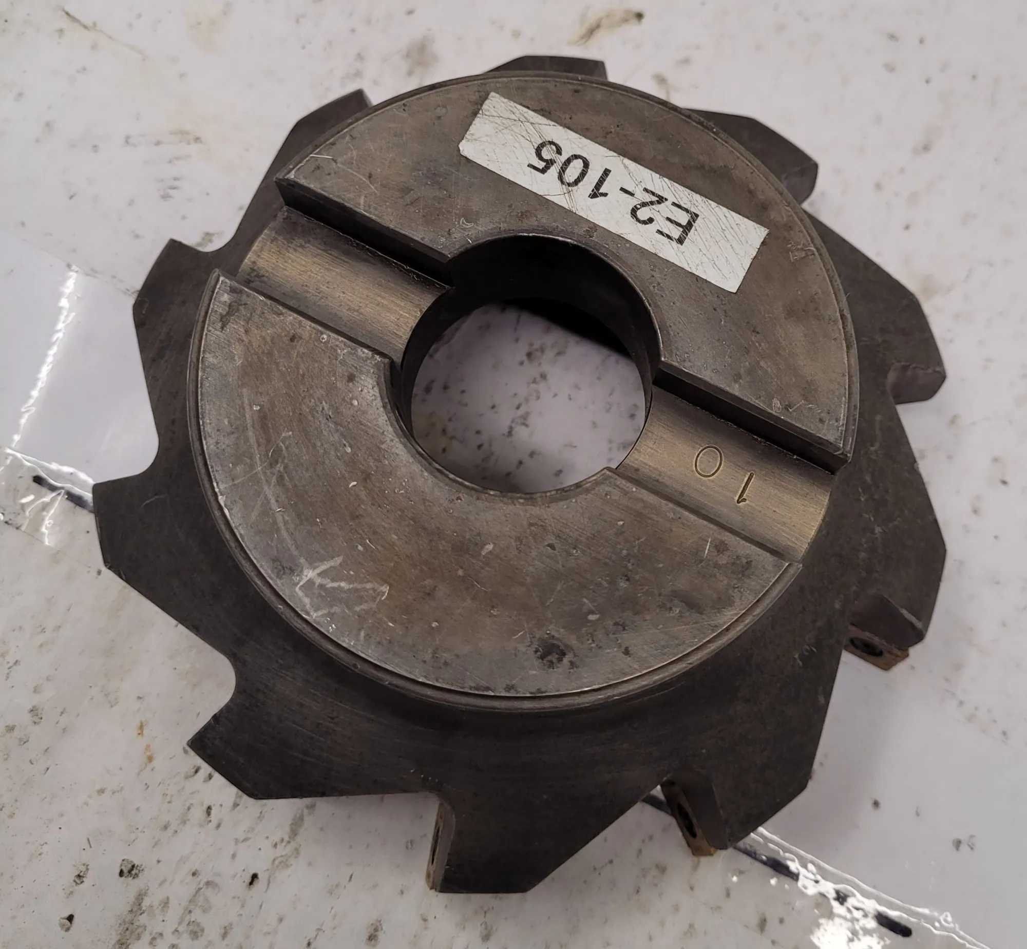 KENNAMETAL INDEXABLE INSERT SHELL MILL, 6" FACE MILL, MODEL KSSISR600SD430M6 - MACHINING TOOLING & PARTS