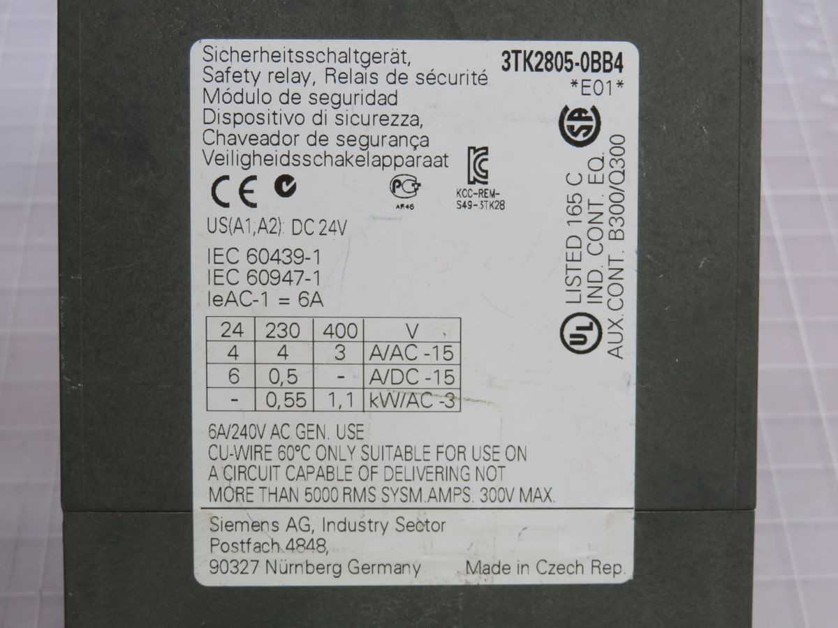 SIEMENS 3TK2805-0BB4 CONTACTOR SAFETY COMBINATION T256052 - CONTACTORS