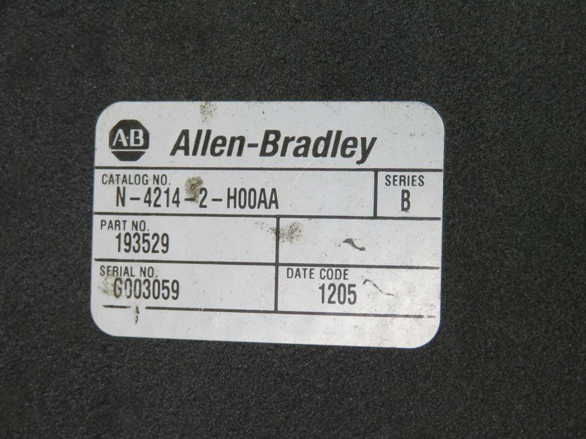 ALLEN BRADLEY N-4214-2-HOOAA, NEMA 42, 14 LB-IN TORQUE, 230 V INPUT, 5000 LINE ENCODER - SERVO DRIVES