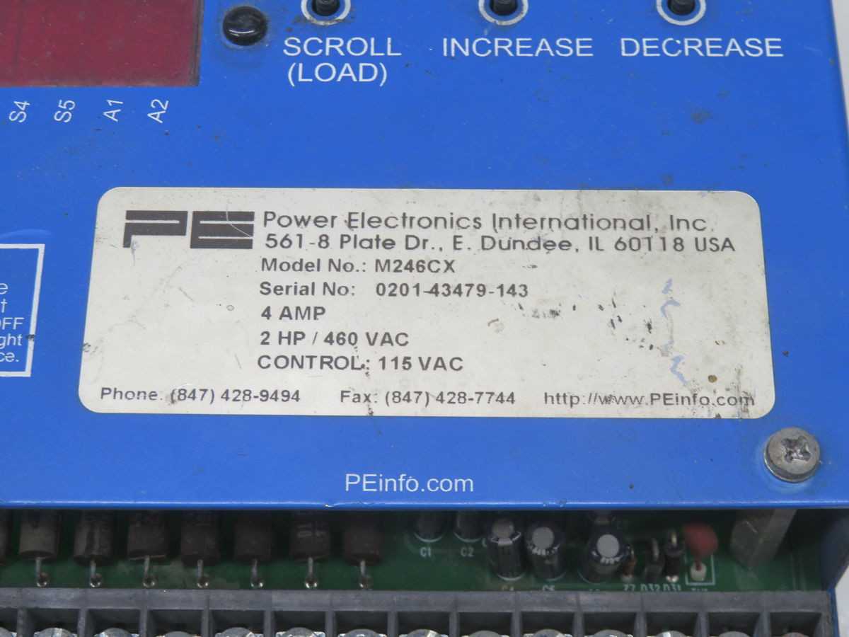 POWER ELECTRONICS M246CX VARIABLE FREQUENCY DRIVE (VFD) T268354 - MOTOR DRIVES