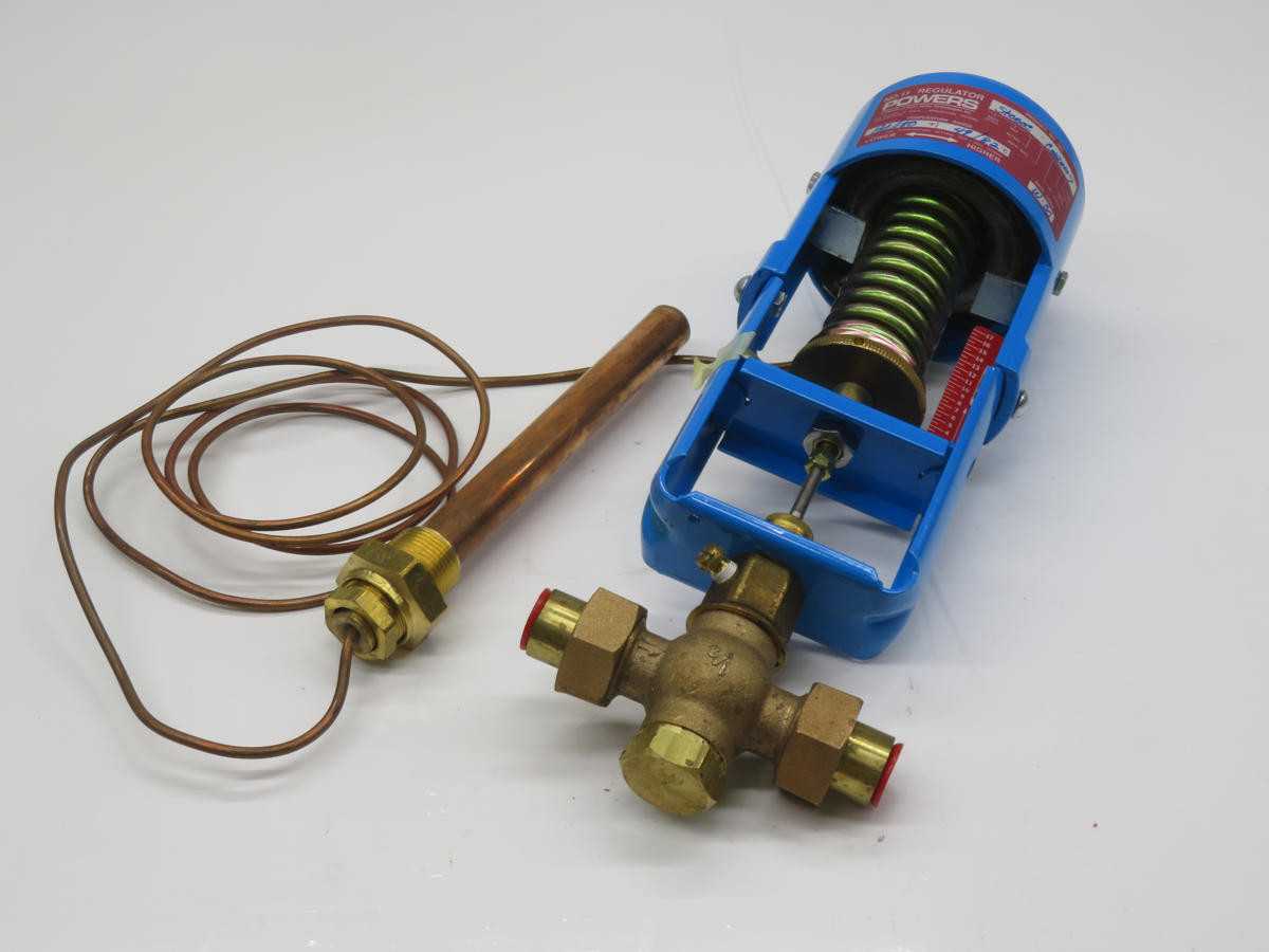 POWERS 595-ST050C-C08DN07 PRESSURE REGULATOR, THERMOSTATIC, 49-82C TEMP, 0.5IN NPS, 8.6BAR PRESS - PNEUMATIC REGULATOR