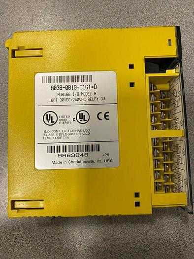 FANUC 103B-0819-C161 I/O MODULE, CNC/PLC INTEGRATION, DIGITAL/ANALOG SIGNAL PROCESSING - PLC MODULES