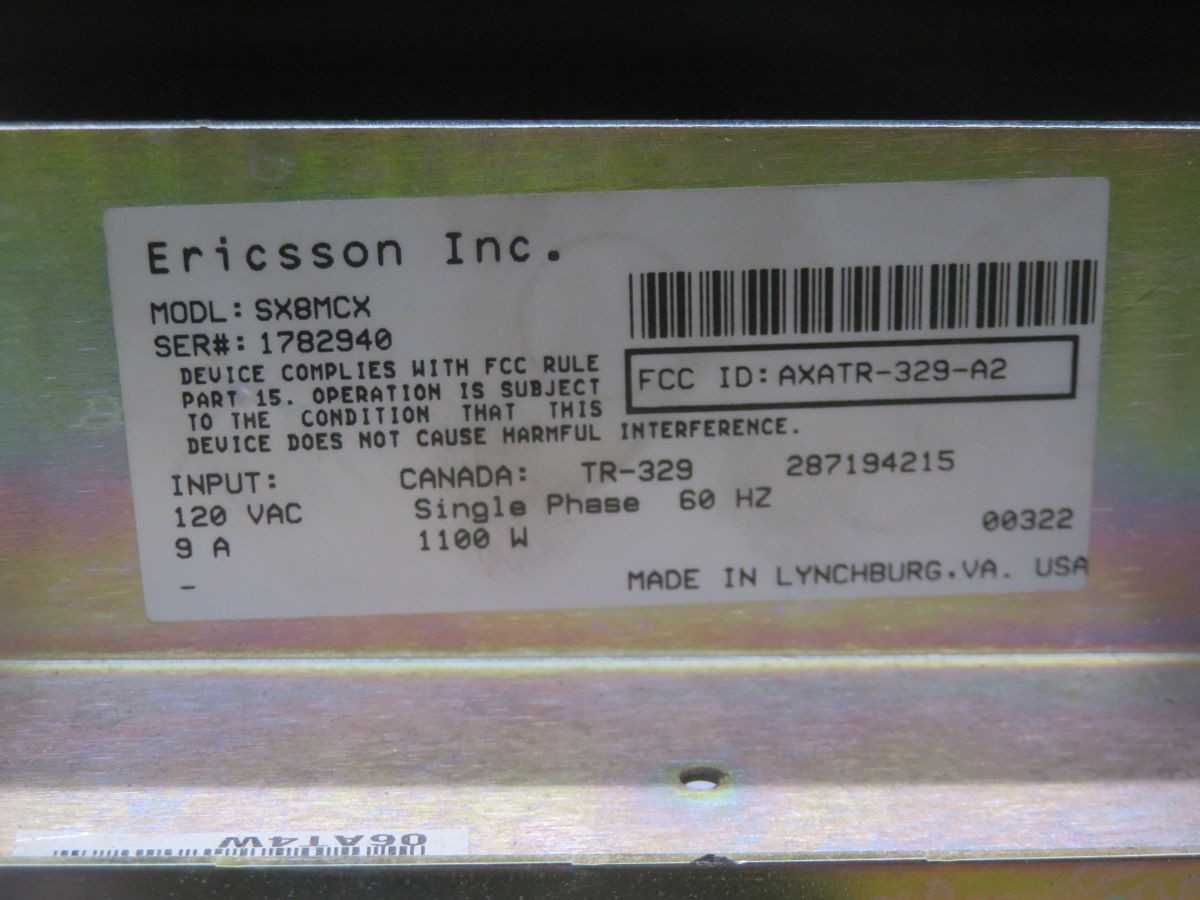 ERICSSON SX8MCX REPEATER MODULE T266421 - TELECOMMUNICATION