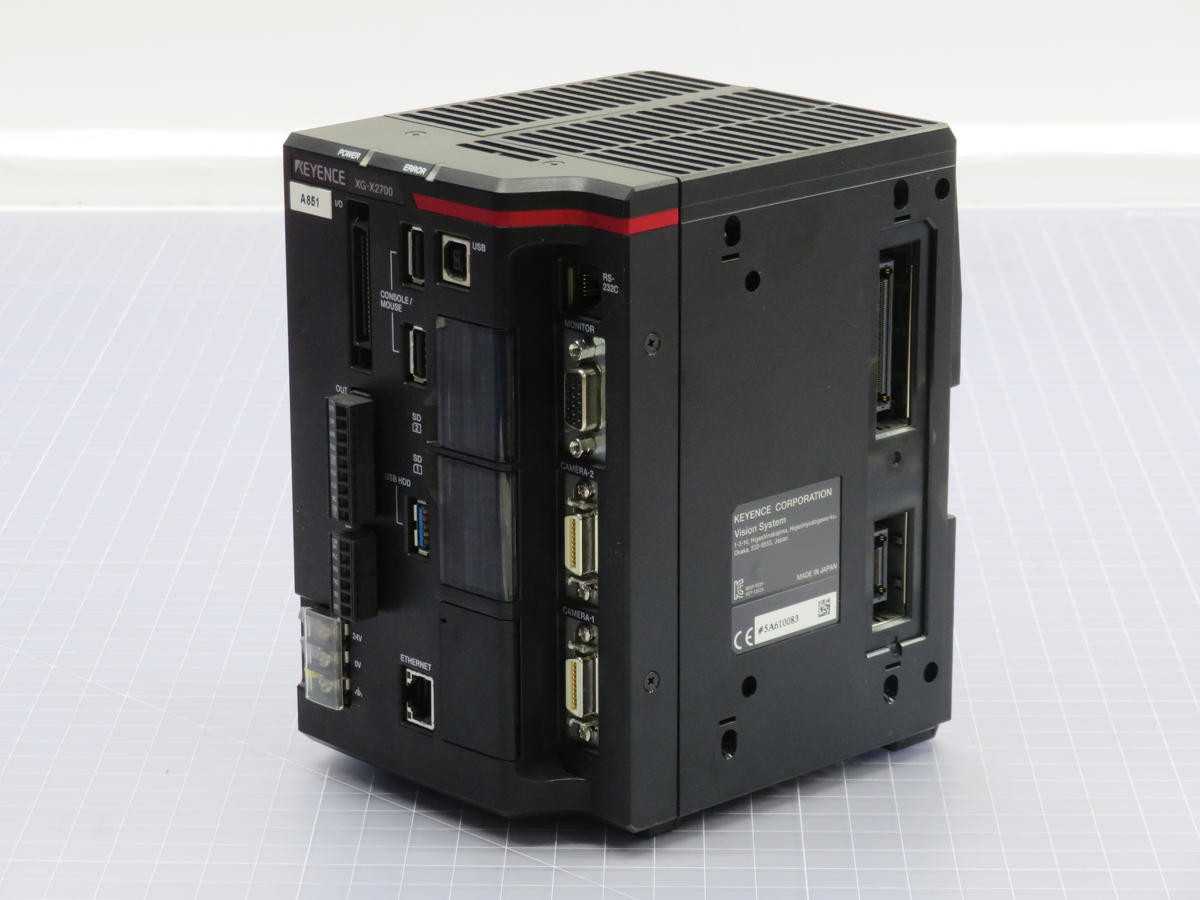 KEYENCE XG-X2500 5, CONTROLS PLCS, 5 MP CAMERA, 2X GIGE CAM SUPPORT, 8 DI, 14 DO, 24 VDC POWER - AUTOMATION & CONTROLS