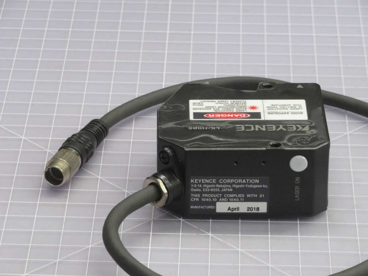 KEYENCE LKH085 DISPLACEMENT SENSOR, 36 MM RANGE, 0.1 UM REPEAT, +/-0.03% LIN - SENSORS