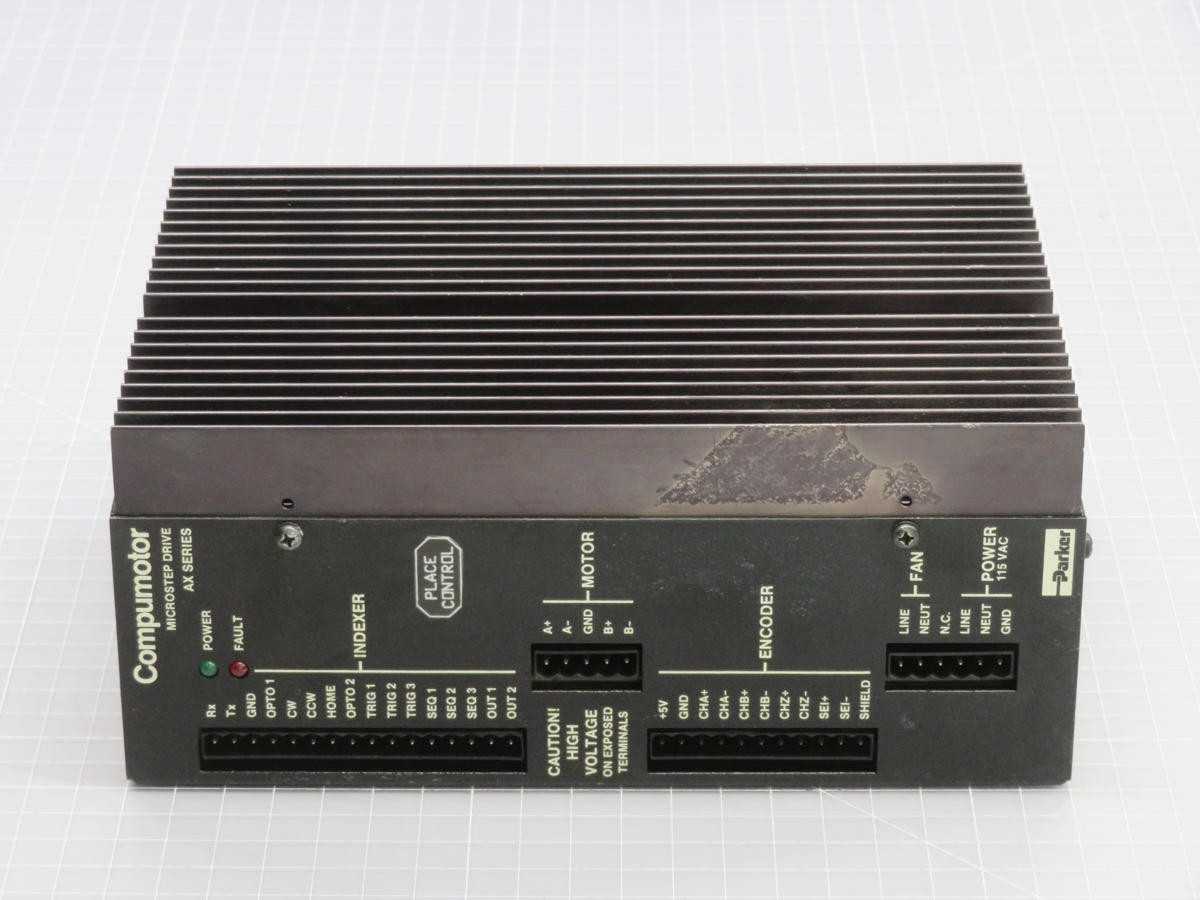 PARKER/COMPUMOTOR AX57-51 STEPPER DRIVE, 120/240V IN, 0.5-5A RMS OUT, 50000 STEPS/REV - SERVO DRIVES