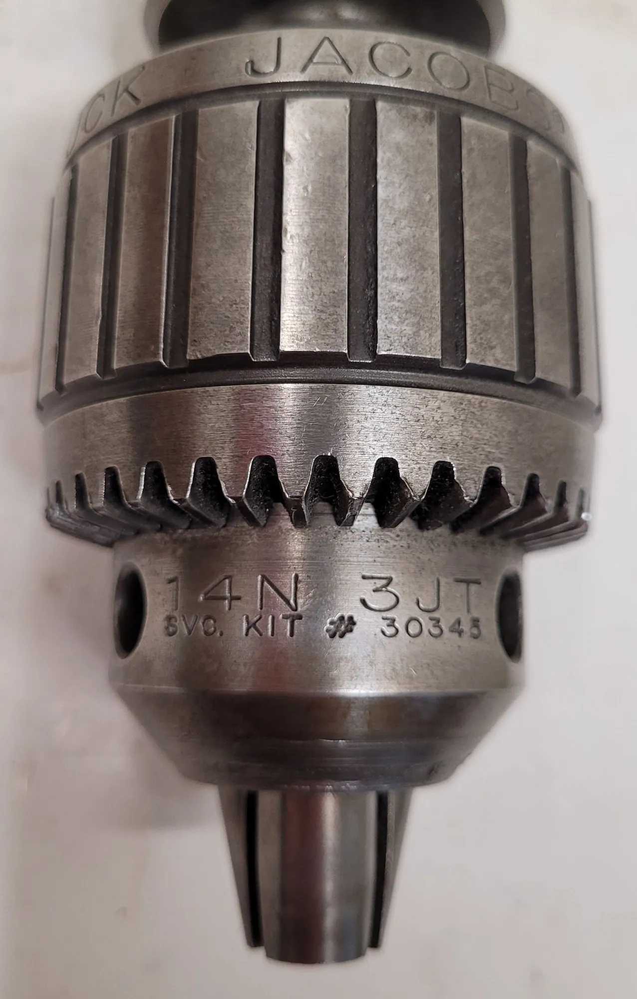 JACOBS BALL BEARING SUPER CHUCK 14N 3JT - MORSE TAPER #5 HOLDER (0-1/2IN CAP) - MACHINE TOOLING