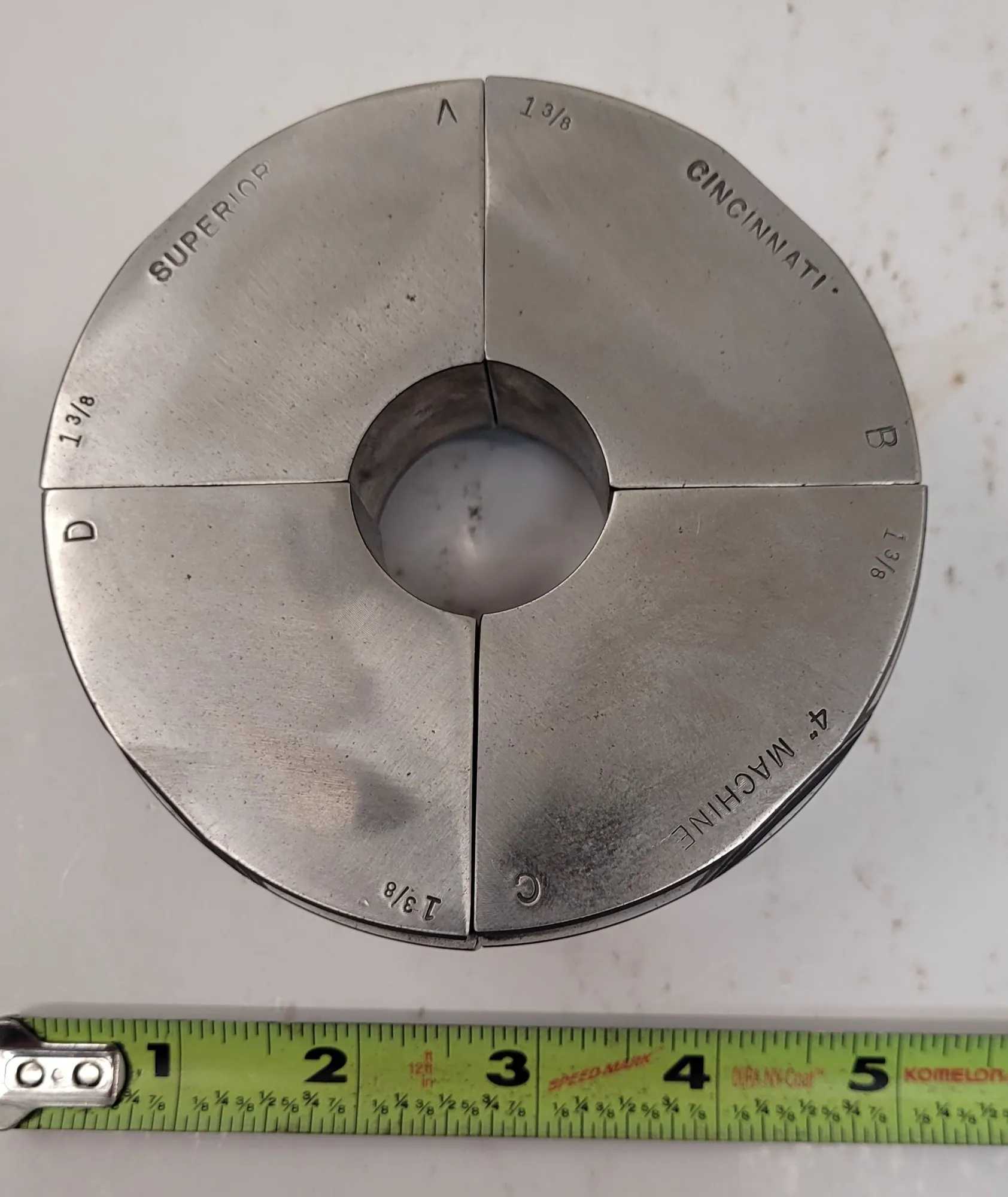 SUPERIOR CINCINNATI 1 3/8" S-STYLE EMERGENCY COLLET PAD, 2" HEIGHT - MACHINING TOOLING & PARTS