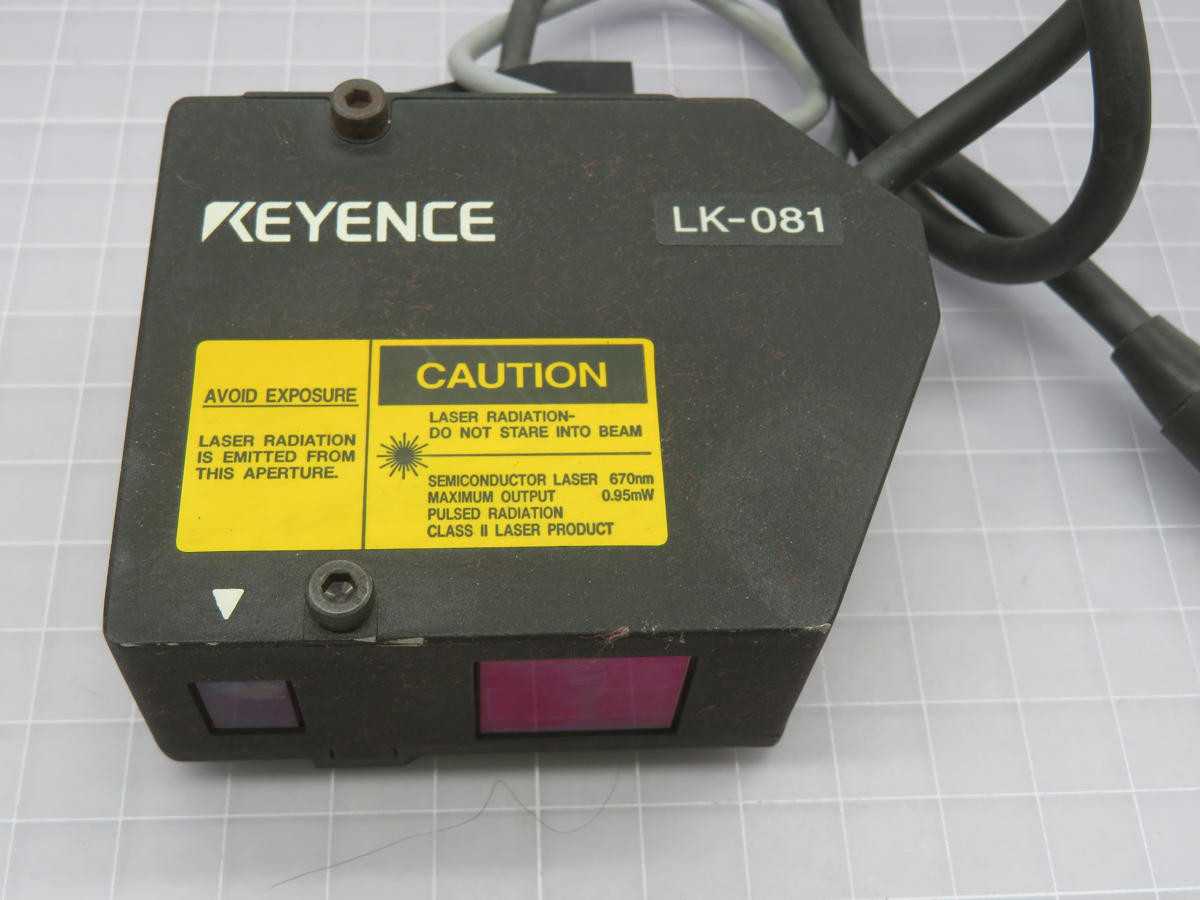 KEYENCE LK-801 SENSORS, 0.95 MW POWER, 570 NM WAVELENGTH, 15MM RANGE, 1024 ΜS CYCLE - SENSORS