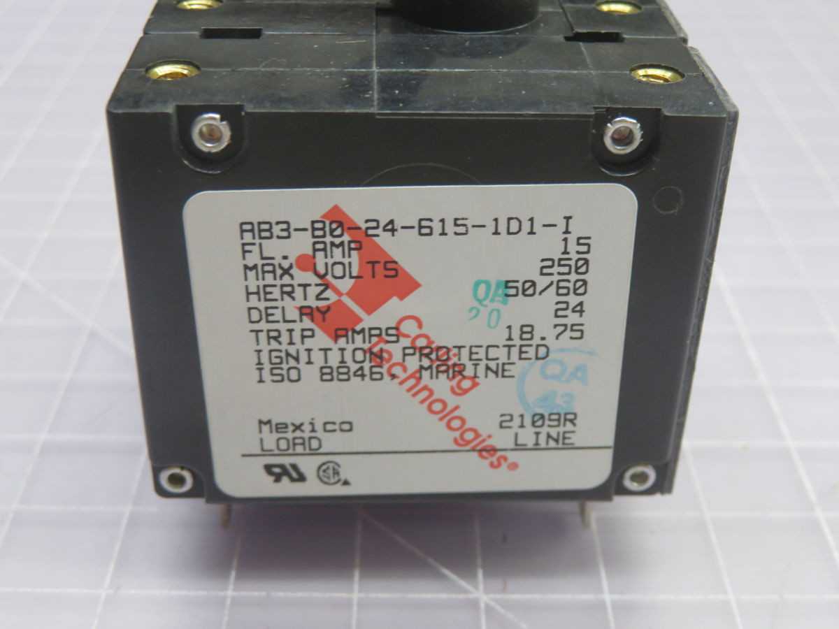 LOT OF 10 CARLING TECHNOLOGIES AB3-B0-24-615-1D1-I MAGNETIC CIRCUIT BREAKER T263561 - CIRCUIT BREAKERS