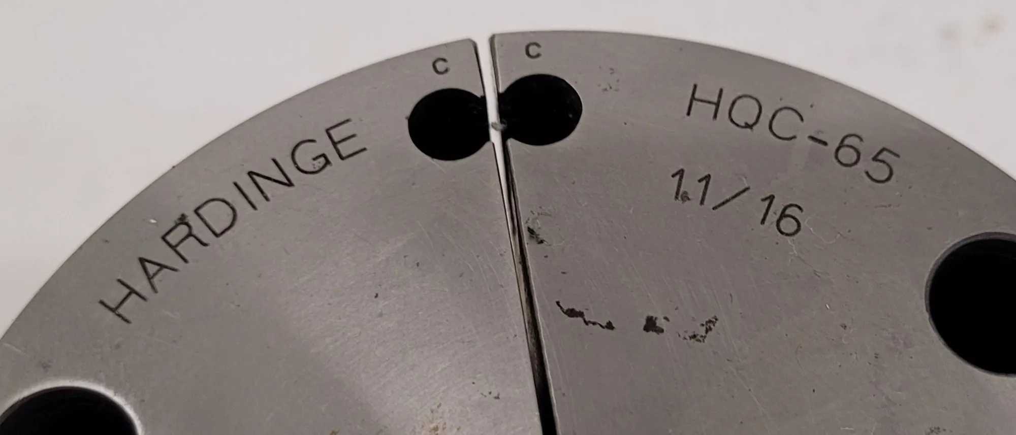 HARDINGE HQC-65 QUICK CHANGE COLLET SERIES 65, SIZE: 11/16IN, 2.25” HEIGHT - MACHINE TOOLING