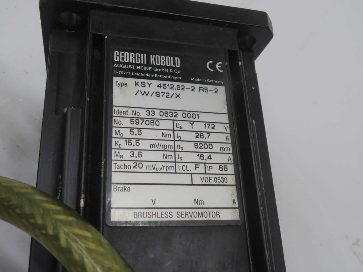 GEORGII KOBOLD 597060 KSY 4612.62-2 R5-2 BRUSHLESS SERVOMOTOR T265054 - SERVO