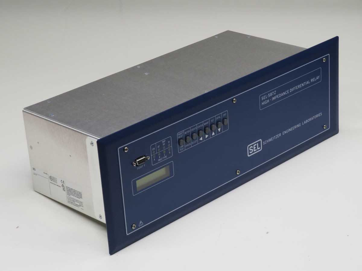 SCHWEITZER SEL-587Z RELAYS, DC 48/125V, AC 125V POWER IN, EIA-485 5A COMM - PROTECTION RELAY