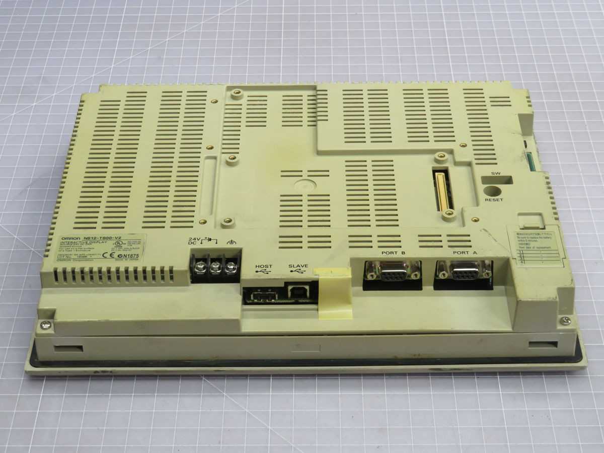 OMRON NS12-TS00-V2, HMI, 12.1IN DISPLAY, 800X600 RESOL, RESISTIVE TOUCH, 24VDC/25W POWER, SERIAL - HMIS & DISPLAYS
