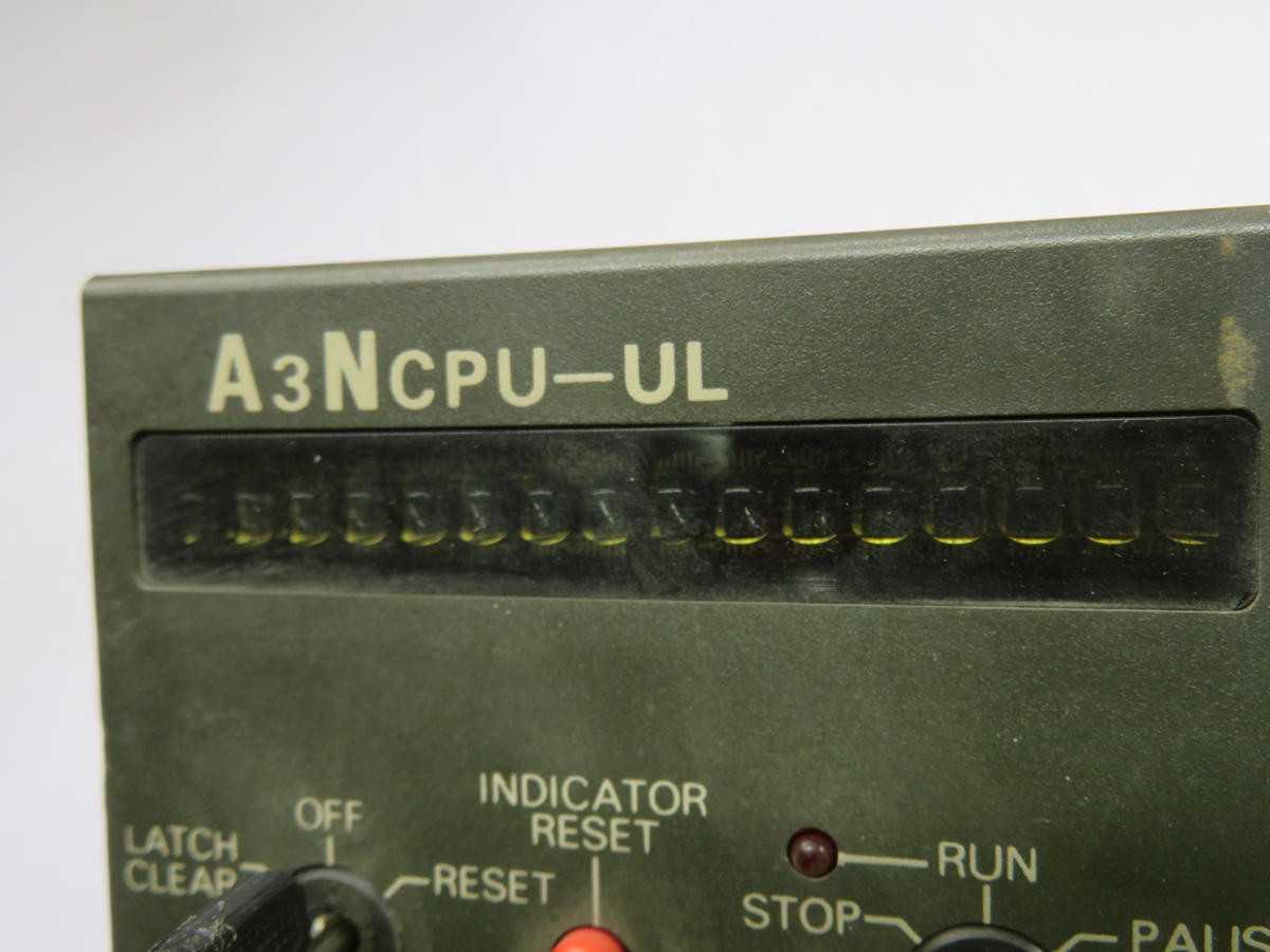 MITSUBISHI A3NCPU-UL CONTROLS PLCS, 2048 I/O POINTS, 16K STEPS MEMORY, 0.2 ΜS/BASIC INSTRUCTION SPEED, 5V DC POWER, 0.9 A CURRENT DRAW - PLC MODULES