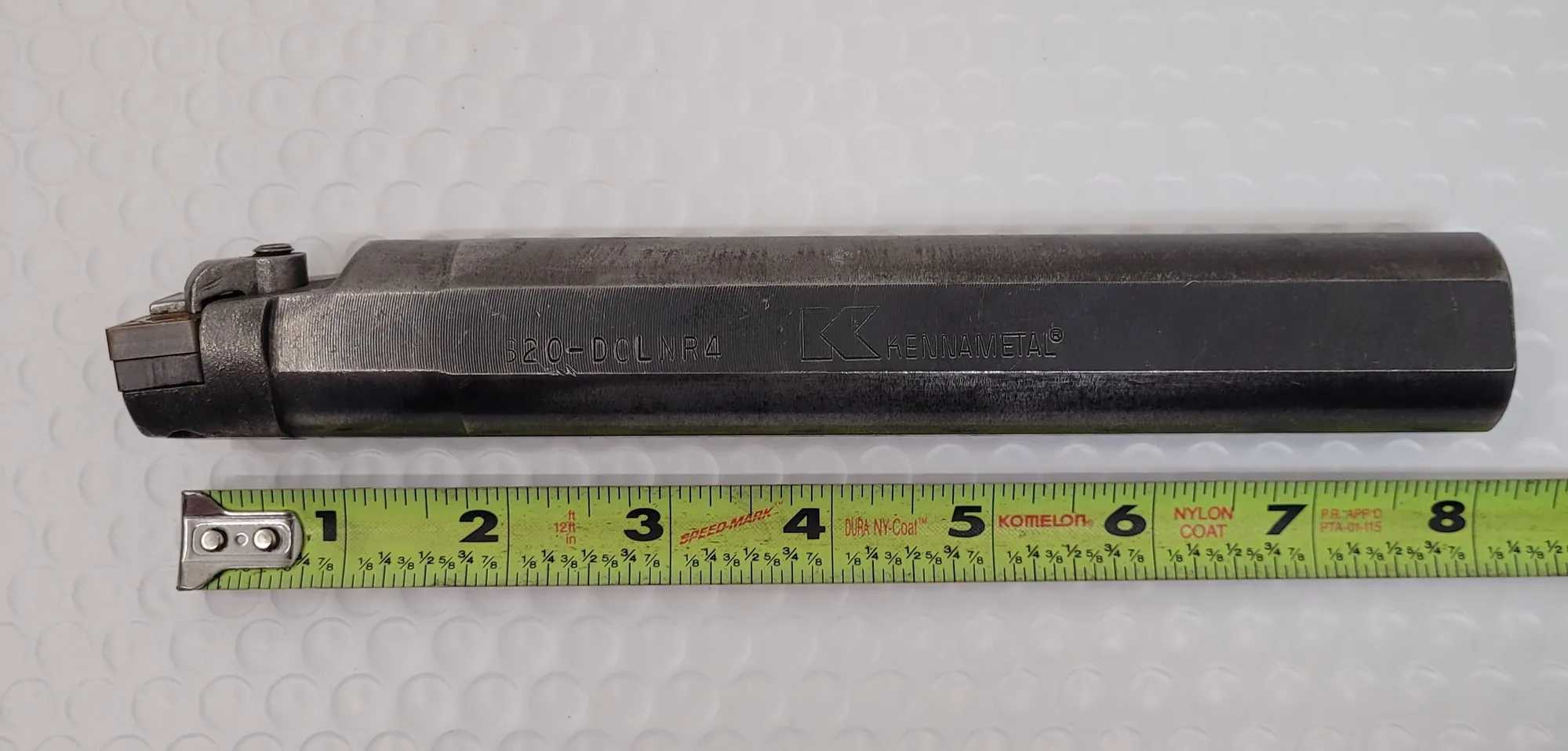 KENNAMETAL S20-DCCLNR4 NF1 BORING BAR, 1.25" SHANK, INDEXABLE INSERT, 8” OVERALL LENGTH - MACHINE TOOLING