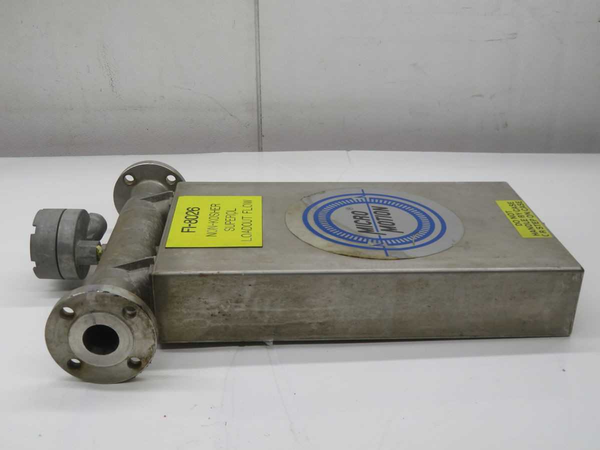 MICRO MOTION FI-8026 MASS FLOW SENSOR ASSY T266768 - FLOW METER