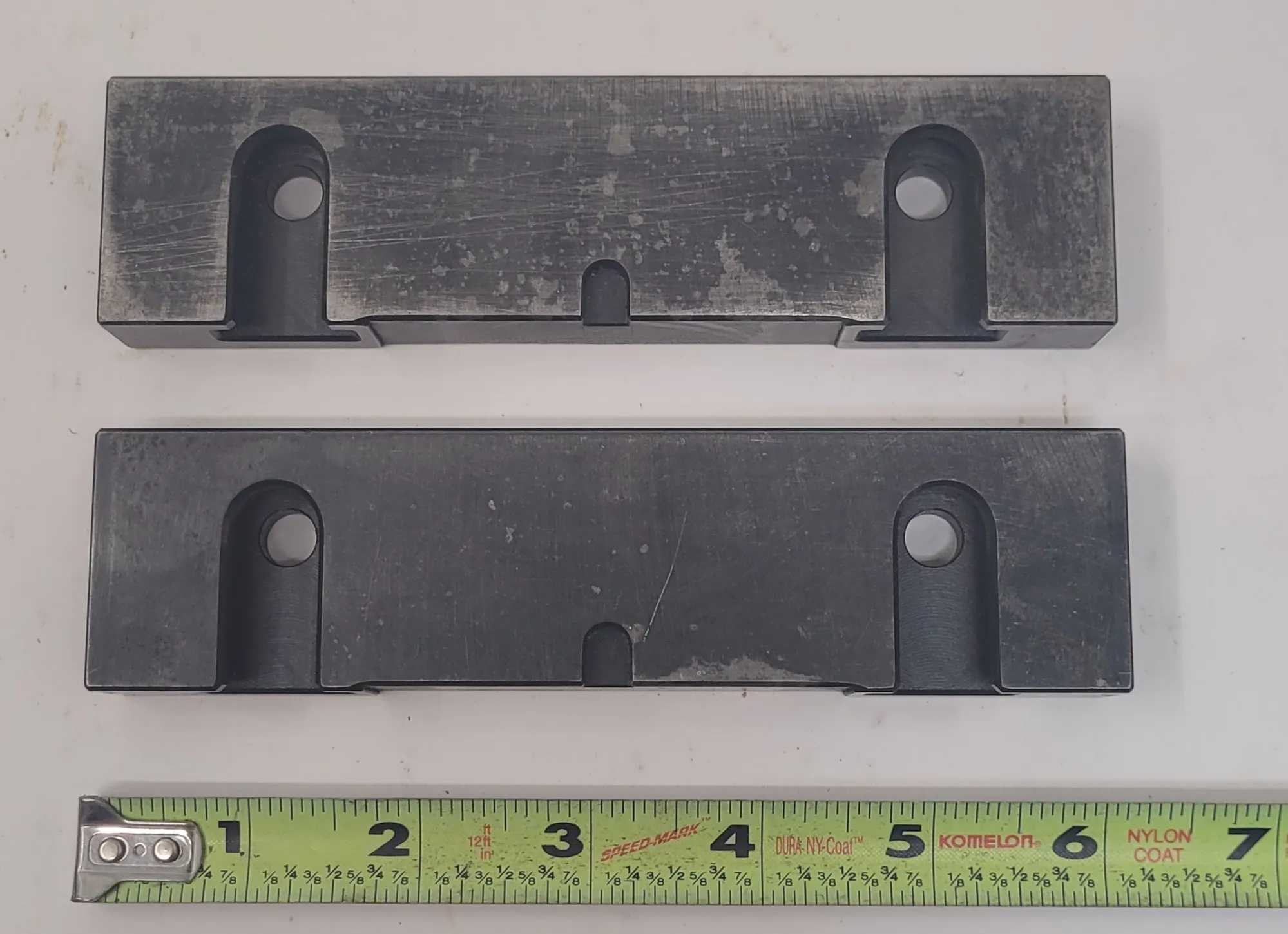 SNAP JAWS 6HSJ-050 QUICK CHANGE VISE JAWS, 6 IN VISE COMPATIBILITY, HARD STEEL, SET OF 2 - MACHINING TOOLING & PARTS