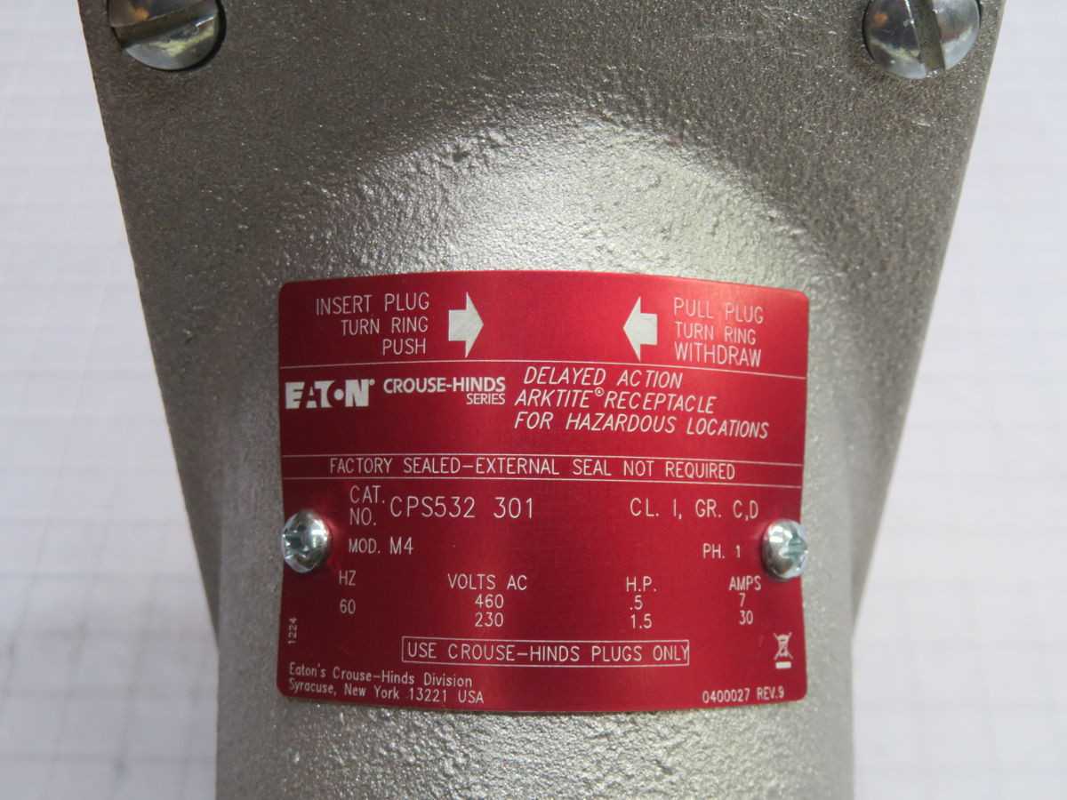 CROUSE-HINDS CPS532 301 PLUG T263830 - CIRCUIT BREAKERS