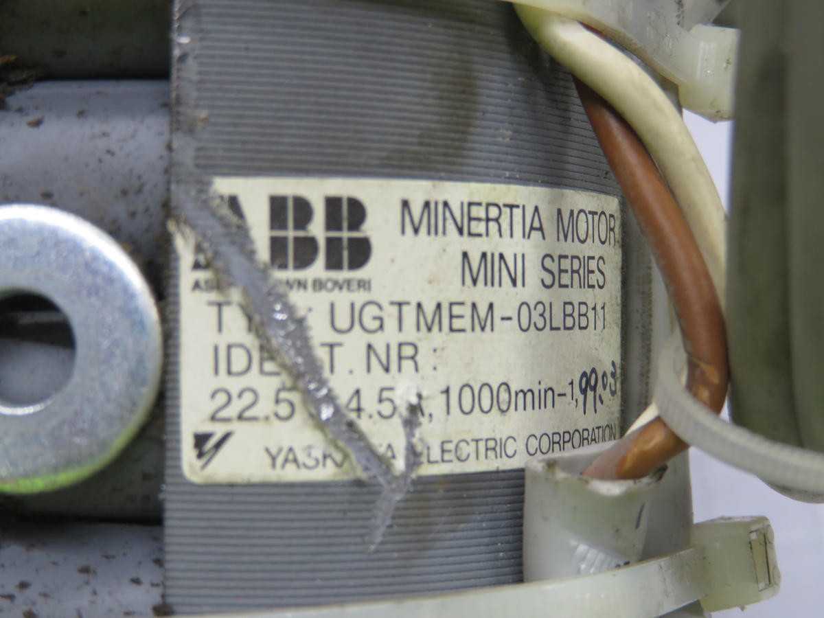 ABB UGTMEM-03LBB11 SERVO MOTOR, 90 W POWER, 0.29 NM TORQUE, 3000 RPM SPEED - SERVO MOTORS