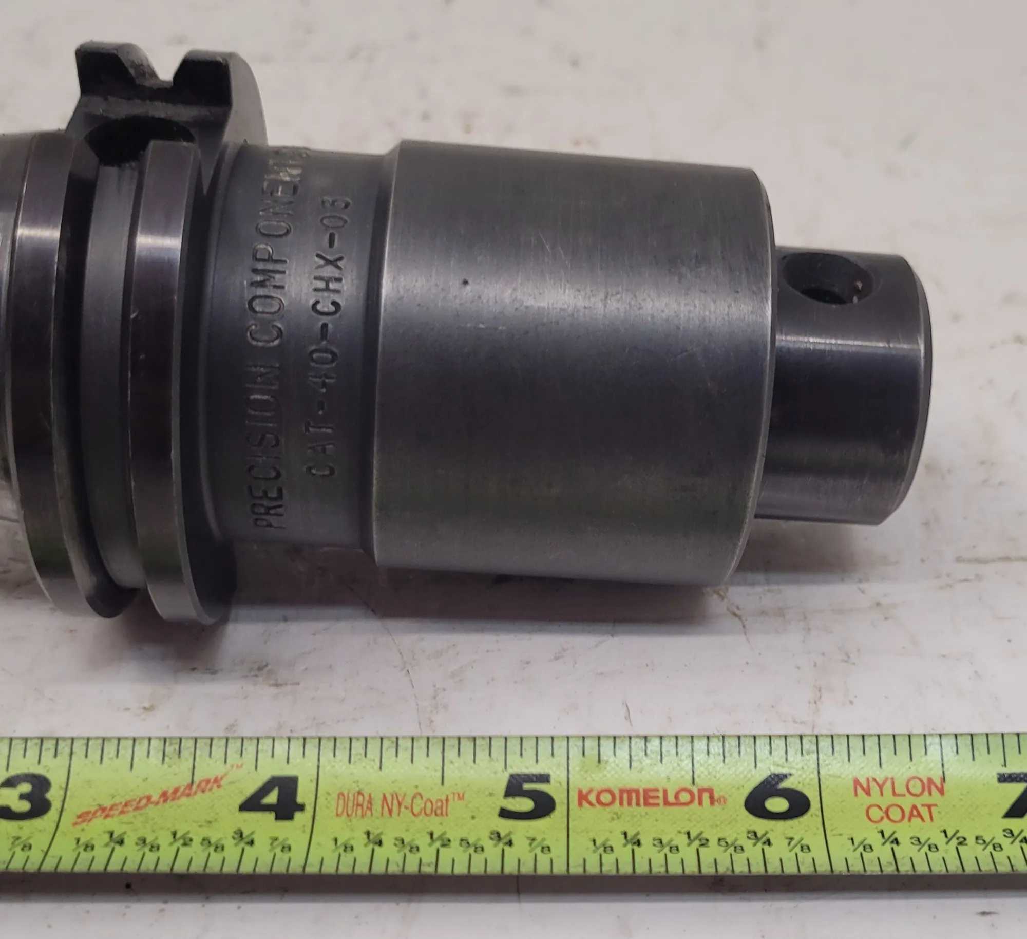 PRECISION COMPONENTS CAT 40 – CHX-03 CUTTER HEAD EXTENSION OAL 6.375" BORE 1.25" - MACHINE TOOLING