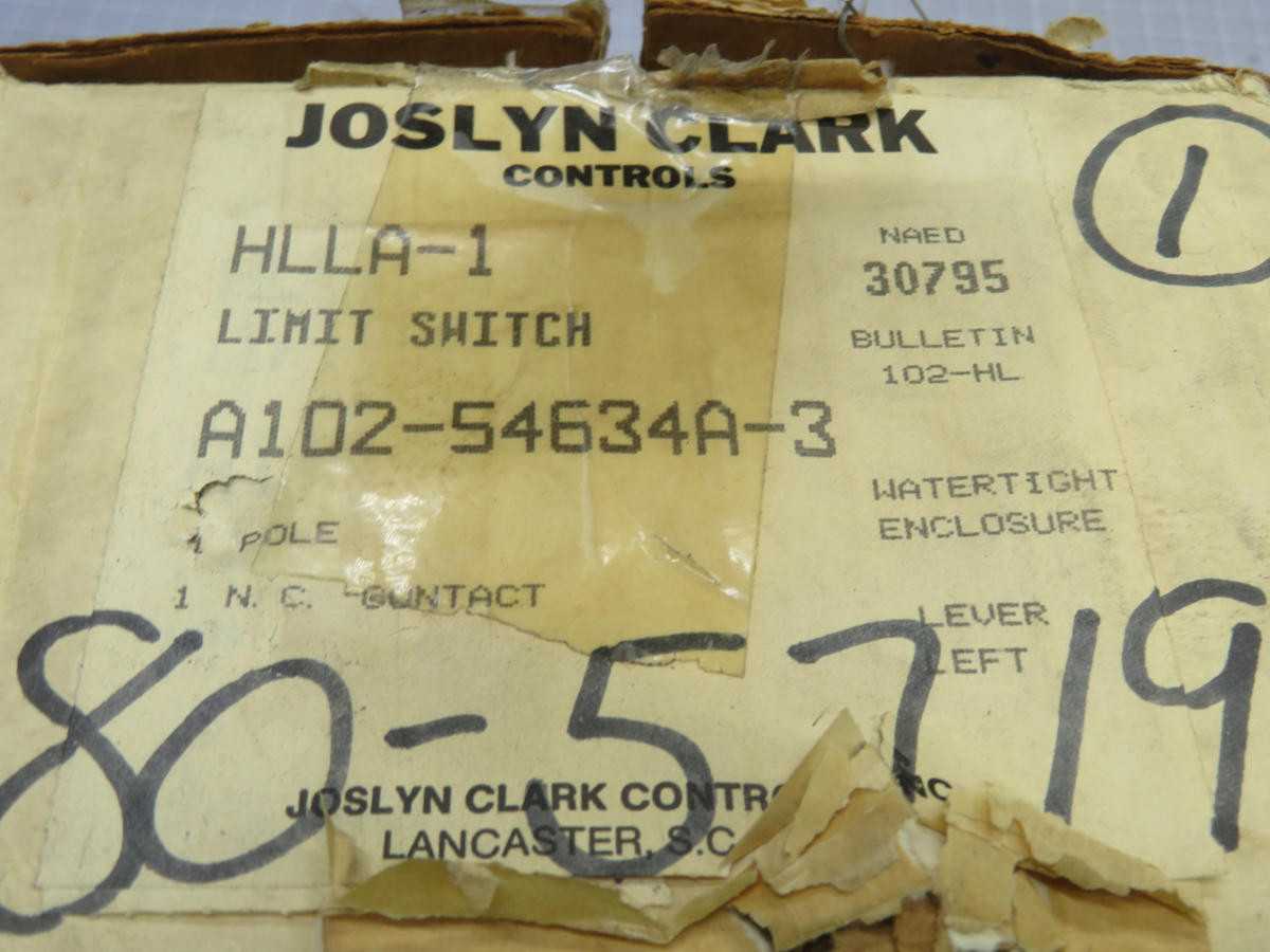 JOSLYN CLARK HLLA-1 LIMIT SWITCH, 25A RATING, 600VAC VOLTAGE, DPDT CONTACTS, NEMA 4/13 ENCLOSURE - SWITCHES
