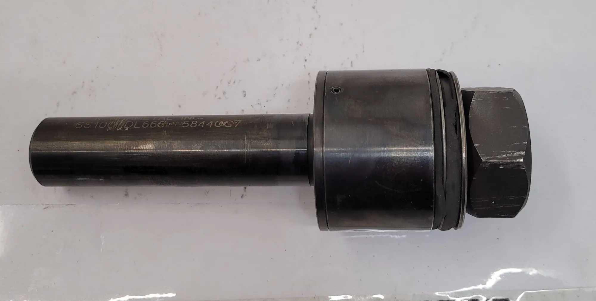 KENNAMETAL COLLET HOLDER SS100RDL666, 1" SHANK, 4" L, .975" ID HEAD, 6.5" OVERALL LENGTH - MACHINING TOOLING & PARTS
