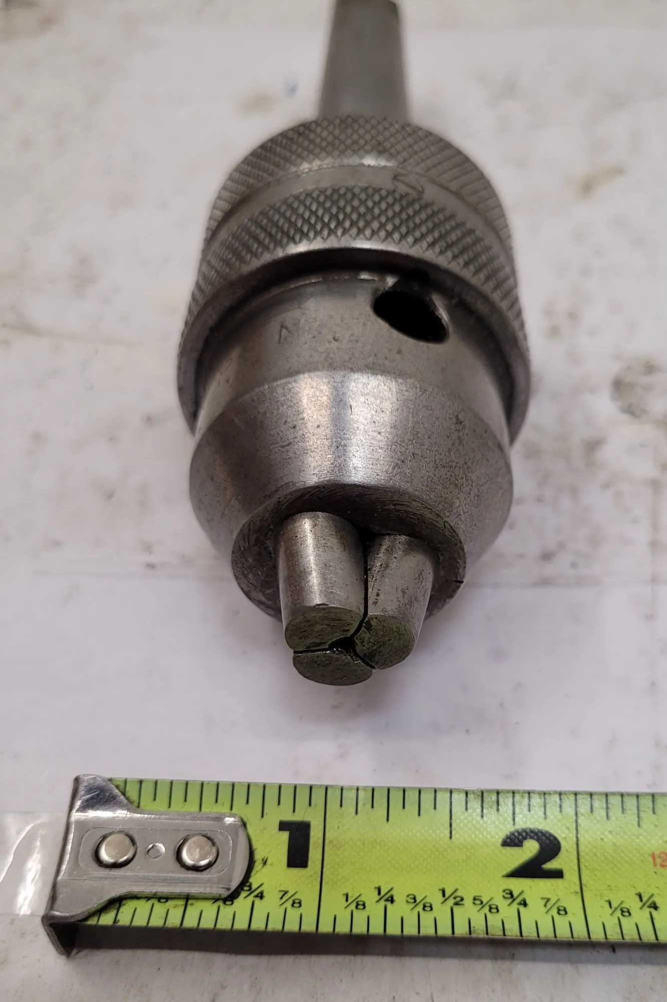 ETTCO KEYLESS DRILL CHUCK NO 2-AB, 2MT SHAFT, 6.25" OAL - MACHINING ACCESSORIES & TOOLING