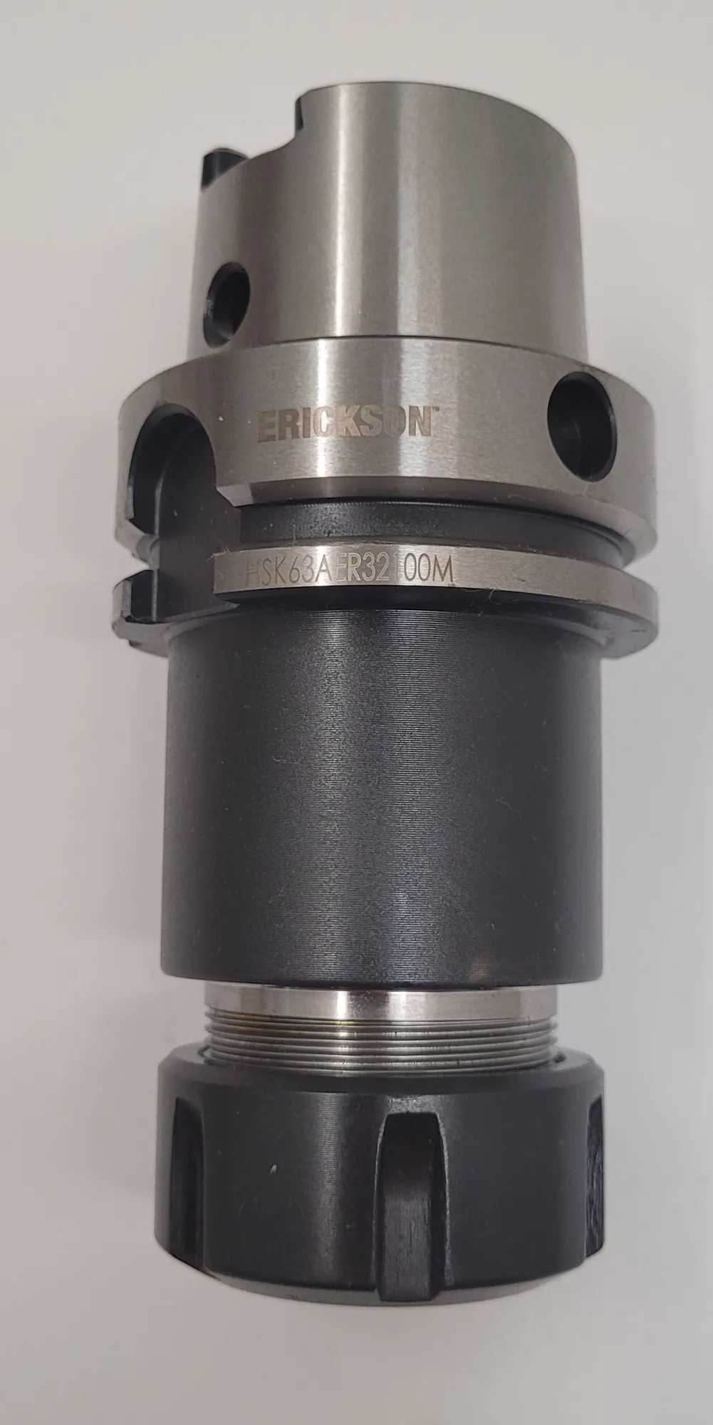 ERICKSON HSK63AER32100M COLLET CHUCK - ER32 SERIES, 100MM GAGE LENGTH - MACHINING TOOLING & PARTS
