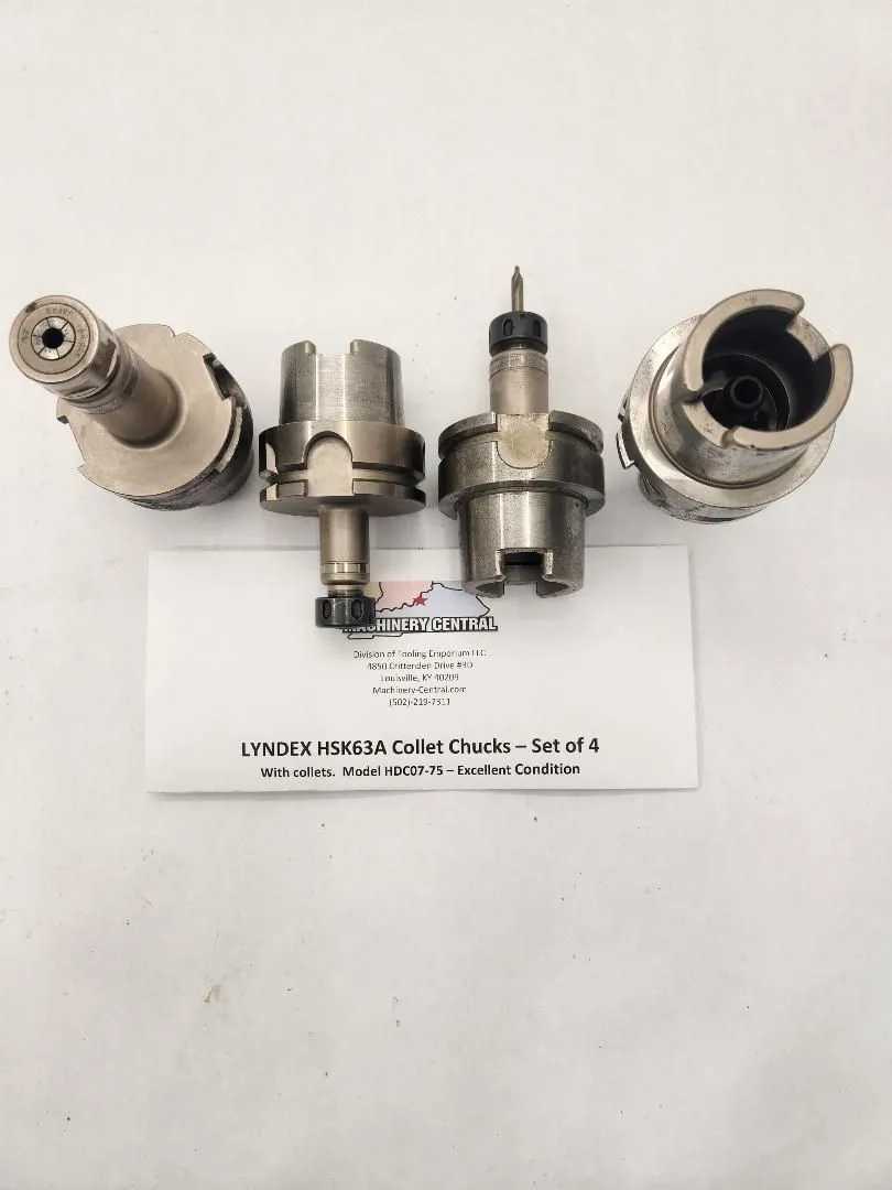 LYNDEX HSK63A COLLET CHUCK - MACHINING TOOLING & PARTS
