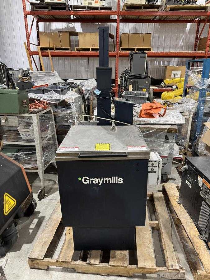HEAVY-DUTY GRAYMILLS LIFTKLEEN PARTS WASHER - 1850 LBS CAPACITY, STAINLESS STEEL, AIR-OPERATED - PARTS WASHERS