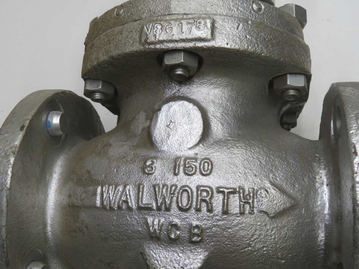 WALWORTH V8G178 3 150 WCB FLANGED GATE VALVE T263676 - VALVES