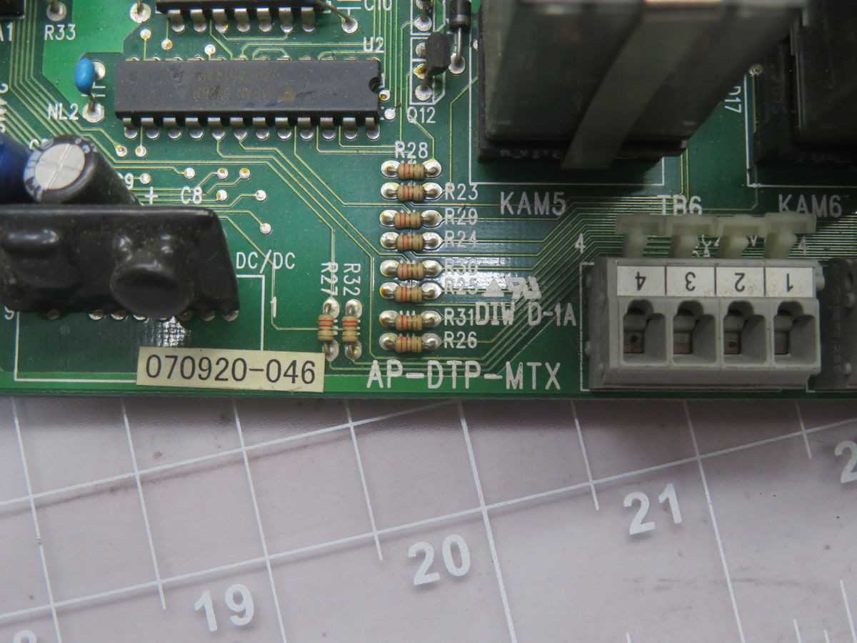 MORI SEIKI AP-DTP-MTX E76083A02 RELAY BOARD T264002 - PCB CIRCUIT BOARDS