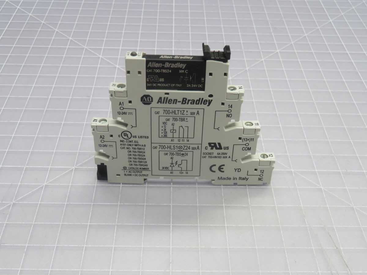 Lot Of 10 Allen Bradley 700-HLS1Z24 Solid-State Relay Terminal Blocks - SAFETY RELAY
