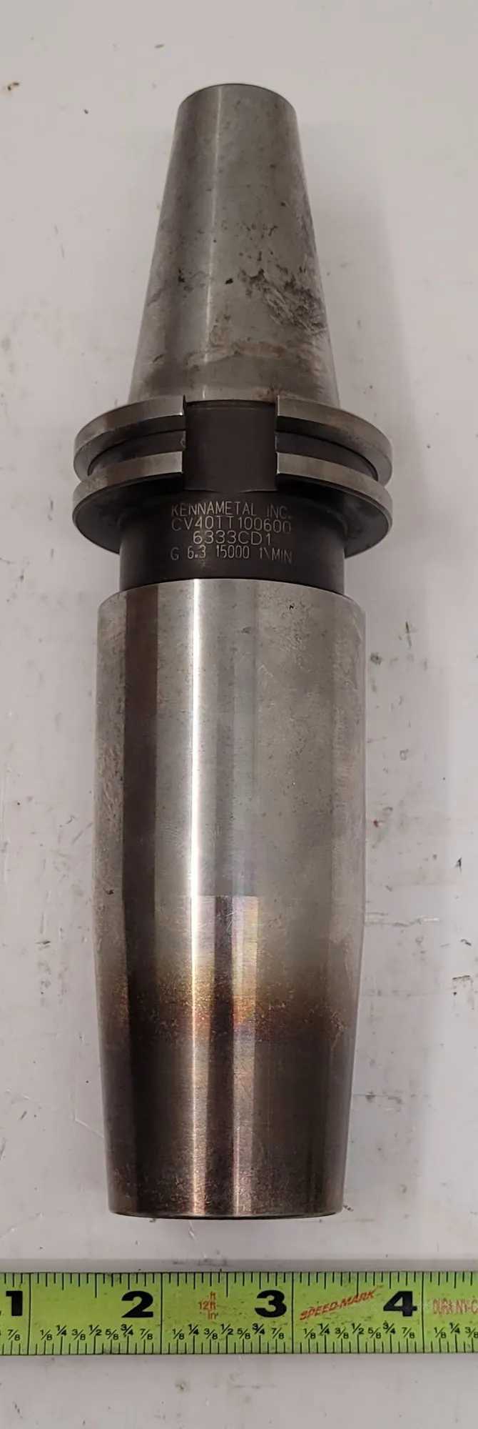 KENNAMETAL CV40TT100600 TOOL HOLDER ERICKSON CAT 40 OAL 8.75" BORE 1.00" MAX RPM 15000 - MACHINING TOOLING & PARTS