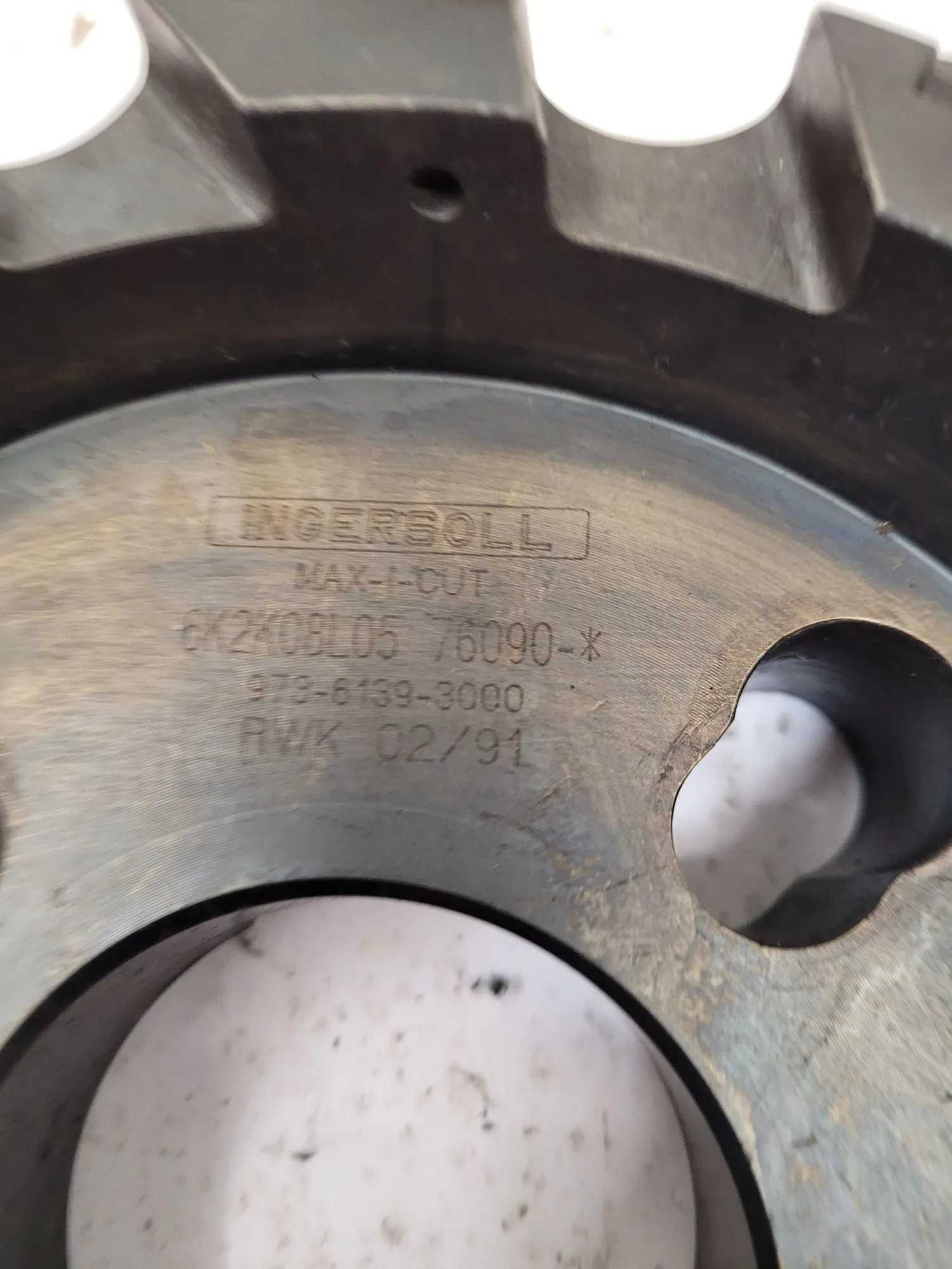 INGERSOLL CUTTING TOOLS 6K2K08L05 MAX-I-CUT 8" FACE MILL, 12 INSERTS - MACHINING TOOLING & PARTS