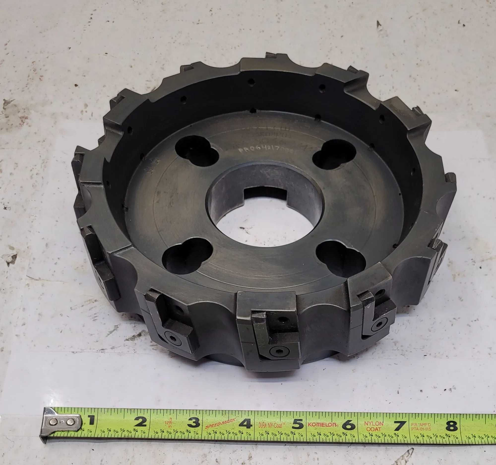INGERSOLL CUTTING TOOLS MAX-I-CUT 8" INDEXING FACE MILL (6G3K08R01) TAKES 12 INSERTS - MACHINING TOOLING & PARTS