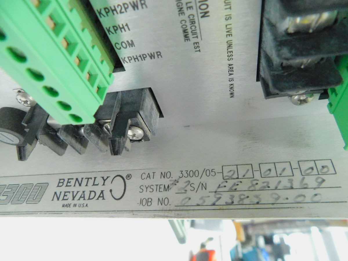 BENTLEY NEVADA 3300/05-21-01-00 SLOT CHASSIS M7622 - CONTROL CABINETS
