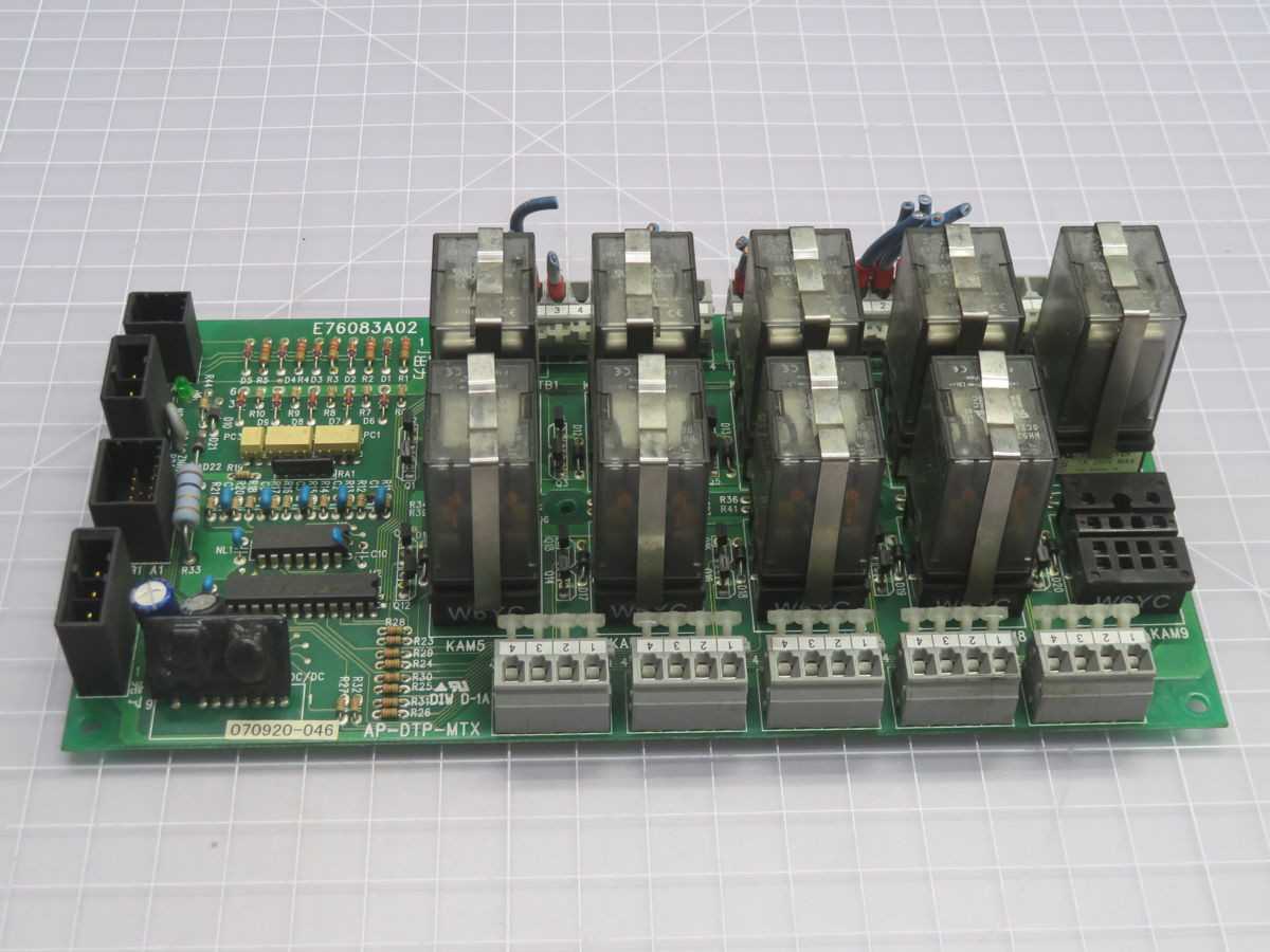MORI SEIKI AP-DTP-MTX E76083A02 RELAY BOARD T264002 - PCB CIRCUIT BOARDS