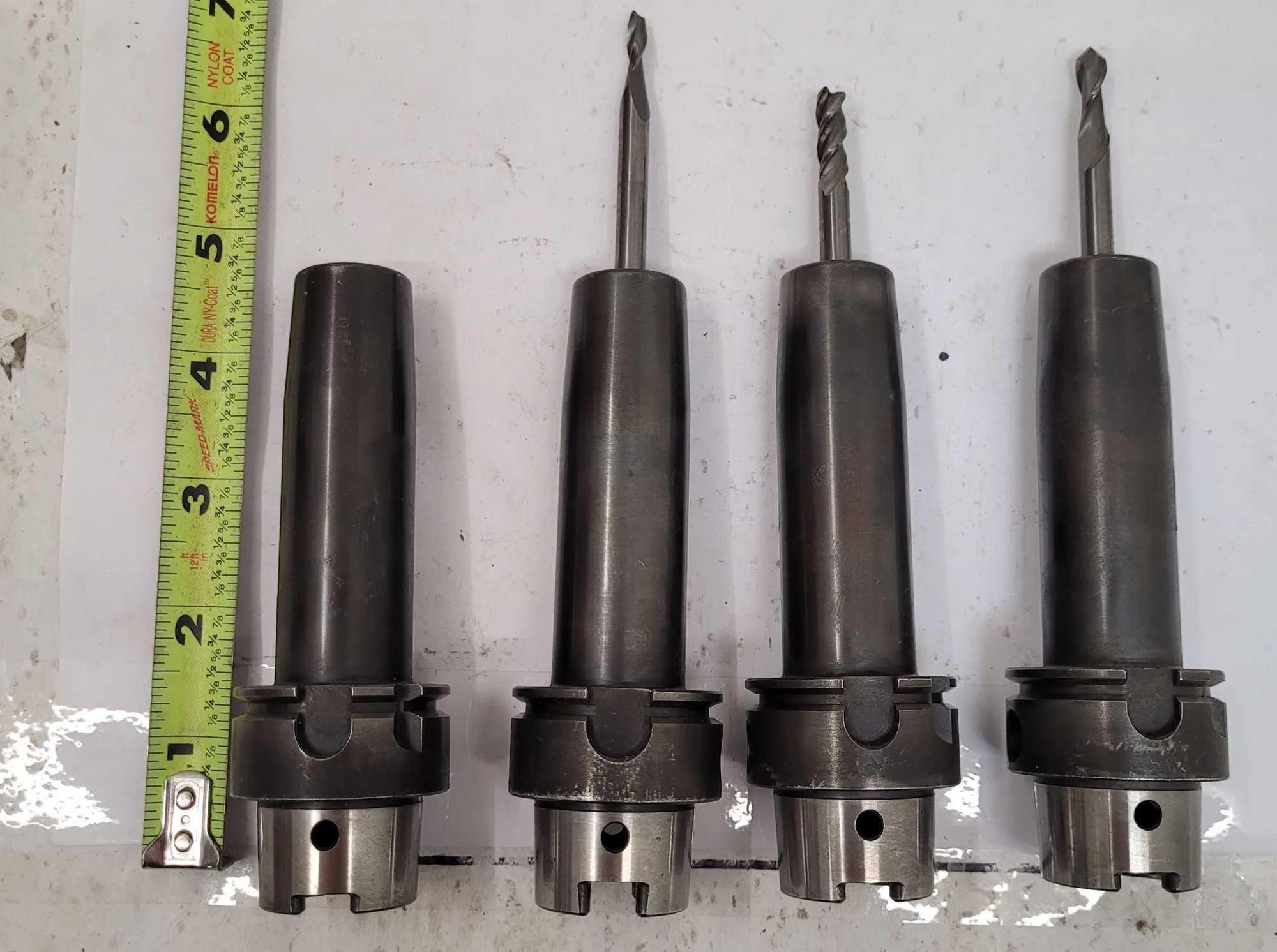 PARLEC H40-25SF394 HSK40A 1/4" SHRINK FIT TOOL HOLDER, OVERALL LENGTH 4.625” - MACHINE TOOLING