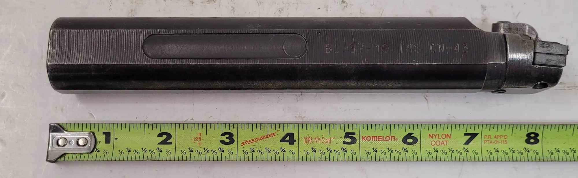 KENNAMETAL BL-37 10 INS CN 43 INDEXABLE INSERT BORING BAR 1.25" SHANK DIAMETER - MACHINING TOOLING & PARTS