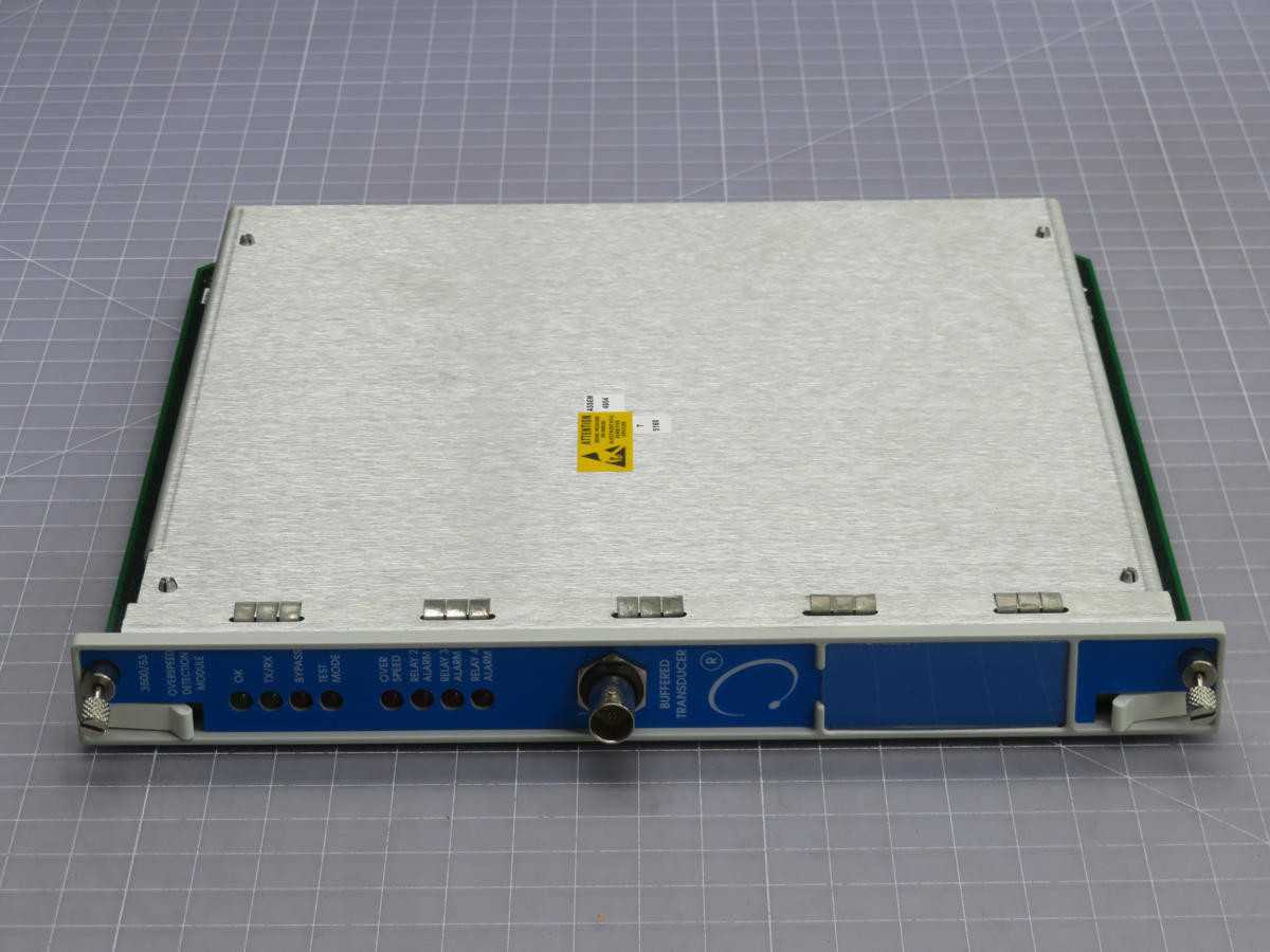BENTLY NEVADA 133388-01E 3500/53, OVERSPEED DETECTION MODULE, 24VDC POWER, 2 CHANNELS - AUTOMATION & CONTROLS